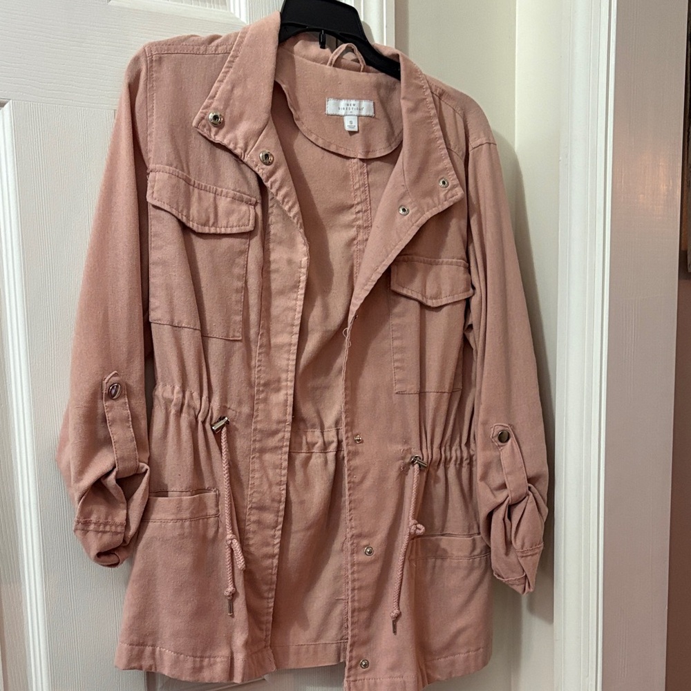 New Directions Blush Utility Jacket